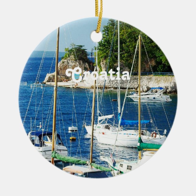 Ornamento De Cerâmica Porto em Croatia (Frente)