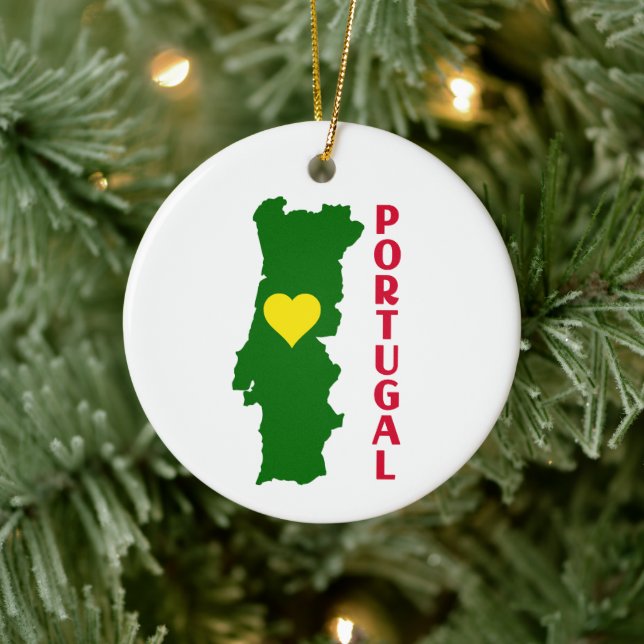Ornamento De Cerâmica Portugal (Árvore)