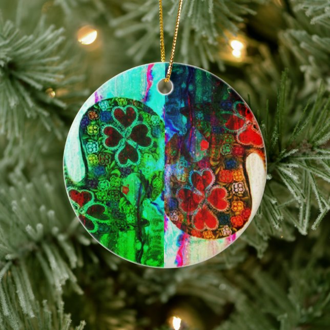 Ornamento De Cerâmica Portuguese folk art (Árvore)