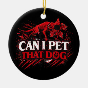 Ornamento De Cerâmica Posso Acariciar Esse Cachorro Citação Engraçada de