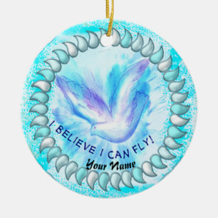 Ornamento De Cerâmica Posso Voar Cristão
