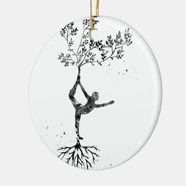 Ornamento De Cerâmica Postura de yoga (Esquerda)