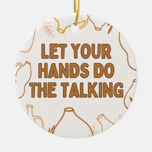 Ornamento De Cerâmica Potéria (Frente)