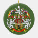 Ornamento De Cerâmica Praga - Natal Personalizável (Traseira)