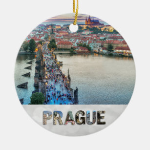 Ornamento De Cerâmica Praga Praha República Checa Charles Bridge Foto