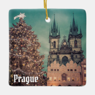 Ornamento De Cerâmica Praga República Checa Antiga Foto da Cidade Natal