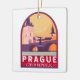 Ornamento De Cerâmica Praga República Checa Viagem Art Vintage (Lado)