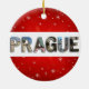 Ornamento De Cerâmica Praga República Checa Viagem Fotografias Natal (Traseira)