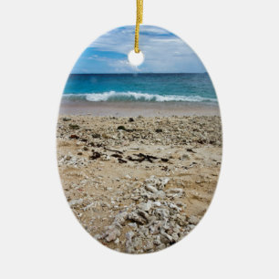 Ornamento De Cerâmica Praia da ilha de mar sul, Fiji