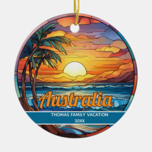 Ornamento De Cerâmica Praia personalizada Austrália