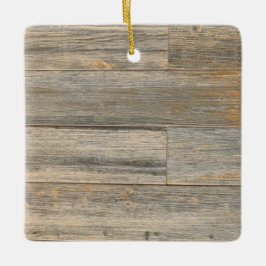 Ornamento De Cerâmica Pranchas de madeira rustic com luz desgastada
