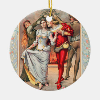 Ornamento De Cerâmica Prang's Christmas Card (ca. 1886) 