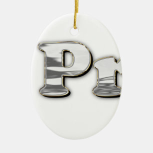 Ornamento De Cerâmica prata não é meu presidente