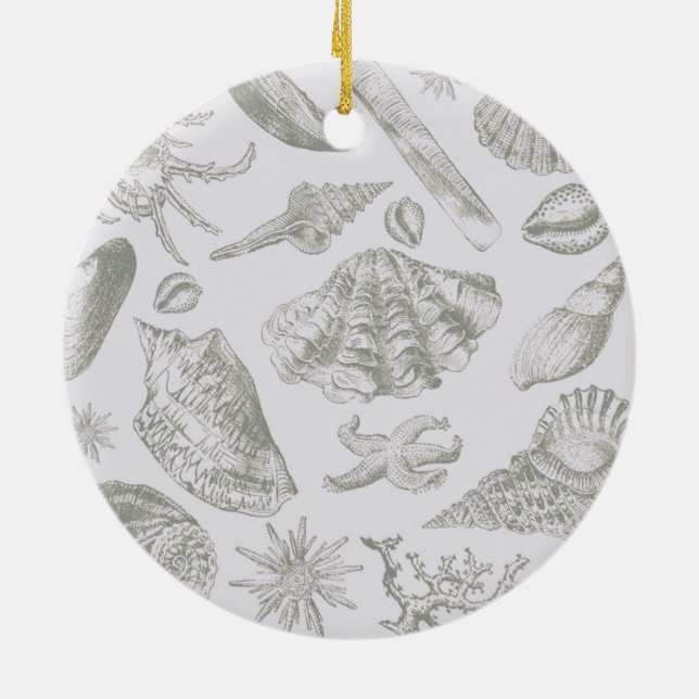 Ornamento De Cerâmica Prateleiras de Arte Suave de Seashell (Traseira)