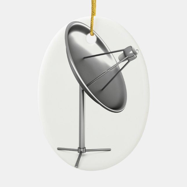 Ornamento De Cerâmica prato de satelite (Frente)