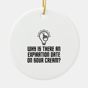 Ornamento De Cerâmica Prazo de validade do creme azedo