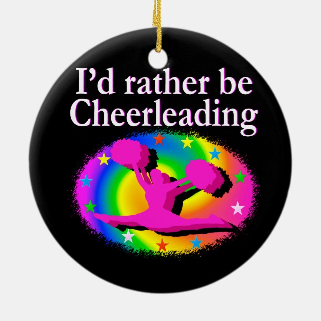 ORNAMENTO DE CERÂMICA PREFERENCIALMENTES BE CHEERLEADING (Traseira)