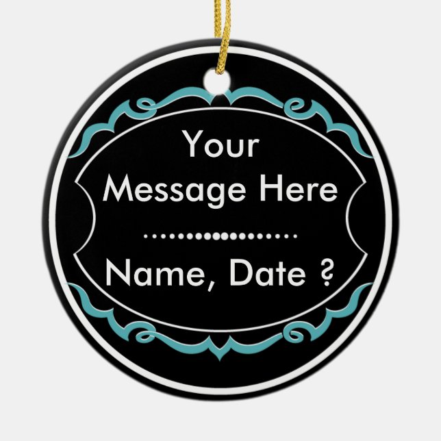 Ornamento De Cerâmica Prêmio do voluntário dos esportes (Frente)