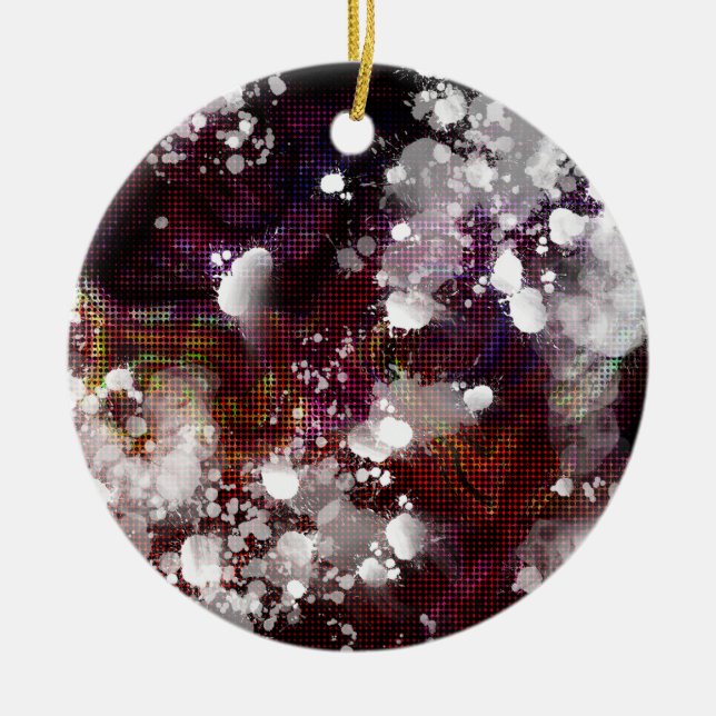 Ornamento De Cerâmica Preparação Escura (Frente)