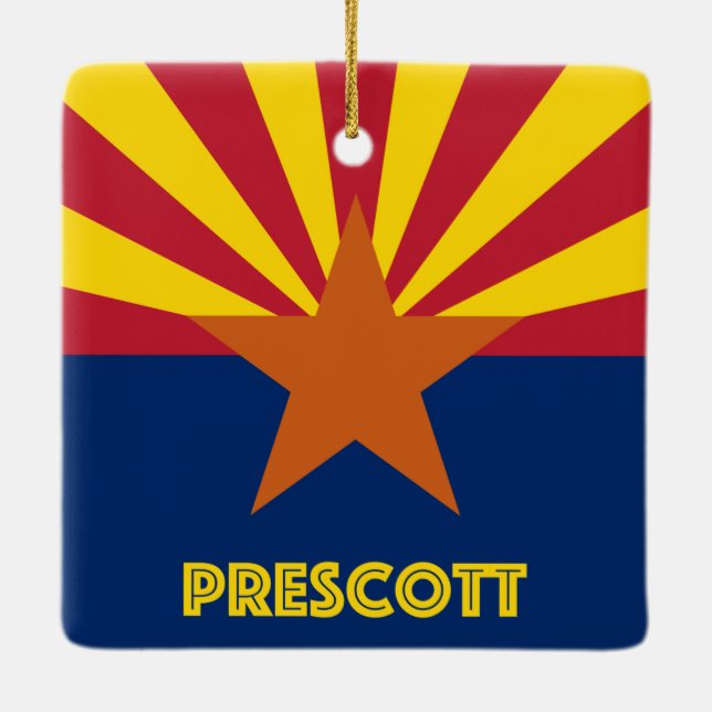 Ornamento De Cerâmica Prescott AZ (Verso)