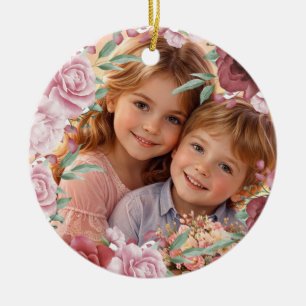 ORNAMENTO DE CERÂMICA PRESENÇA COLORIDA DE AMOR MODERNO PARA FILHA