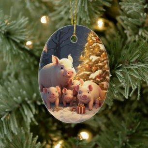 Ornamento De Cerâmica Presente de amante de os animais, Presente de Sobr
