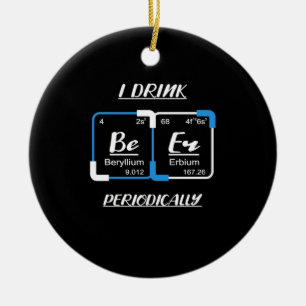 Ornamento De Cerâmica Presente de aniversário Bebo Cerveja Periodicam