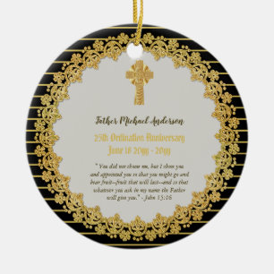 Ornamento De Cerâmica Presente de aniversário da Portaria Comemorativa 