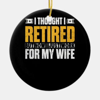 Ornamento De Cerâmica Presente de aposentadoria de 2021 aposentado, pens