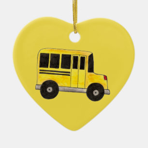 Ornamento De Cerâmica Presente de Ensino Superior de Ônibus Escolar Amar