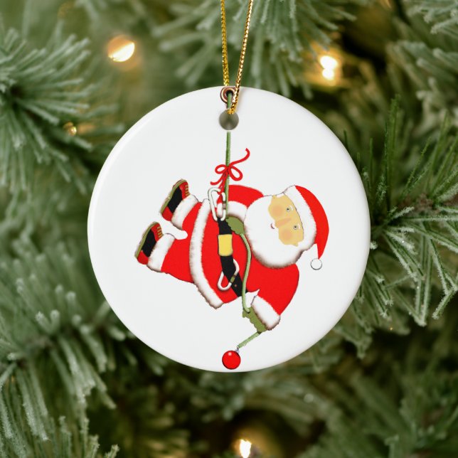 Ornamento De Cerâmica Presente de Feriado de Escalada de Rock (Árvore)