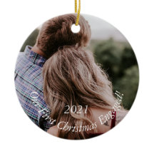 Presente de Férias de Engajamento Foto Natal Cerâm