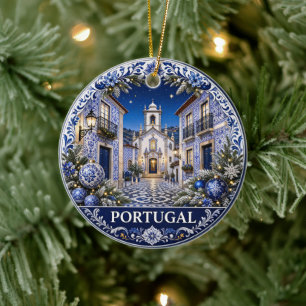 Ornamento De Cerâmica Presente de Férias Pitoresco de Portugal