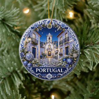 Ornamento De Cerâmica Presente de Férias Pitoresco de Portugal