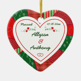 Ornamento De Cerâmica Presente de Filtro de Casal Casado de 1rua de Nata