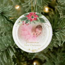 Presente de Foto do Primeiro Natal do Bebê