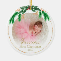 Presente de Foto do Primeiro Natal do Bebê