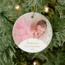Presente de Foto do Primeiro Natal do Bebê