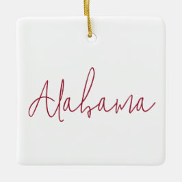 Ornamento De Cerâmica Presente de Lembrança de Viagem do Alabama