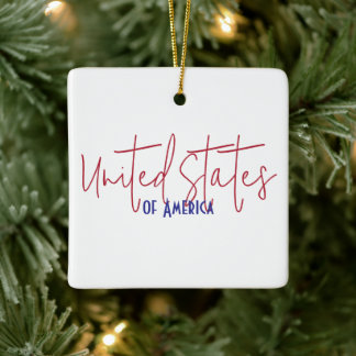 Ornamento De Cerâmica Presente de Lembrança de Viagem dos Estados Unidos
