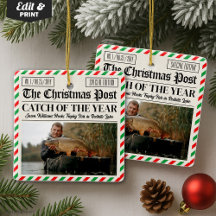 Presente de Natal de Pesca Personalizado, Pescador