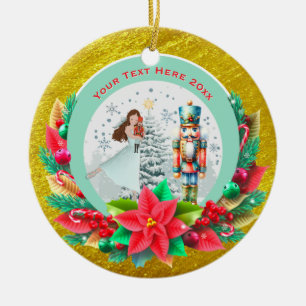 Ornamento De Cerâmica Presente de Natal do Quebra-Nozes, Lembrança de Fé