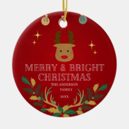 Ornamento De Cerâmica presente de Natal elegante