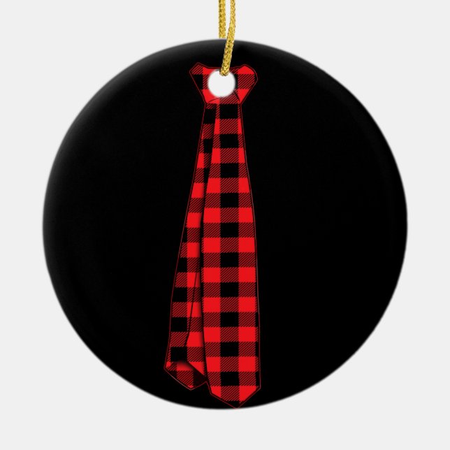 Ornamento De Cerâmica Presente de Natal para a Xadrez de Buffalo da Famí (Frente)