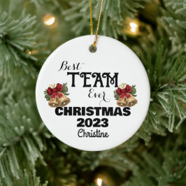 Ornamento De Cerâmica presente de Natal para colegas personalizados simp