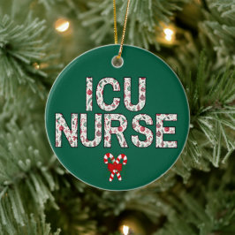 Ornamento De Cerâmica Presente de Natal para Enfermeira Personalizada da