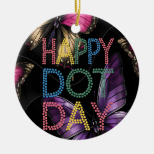 Ornamento De Cerâmica presente de professores de ponto feliz