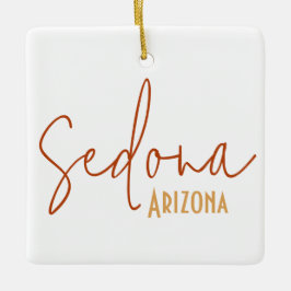 Ornamento De Cerâmica Presente de Viagem de Sedona Arizona Souvenir