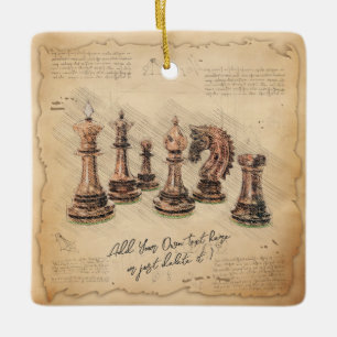 Ornamento De Cerâmica Presente do jogador de arte Vintage Old Fashiked C