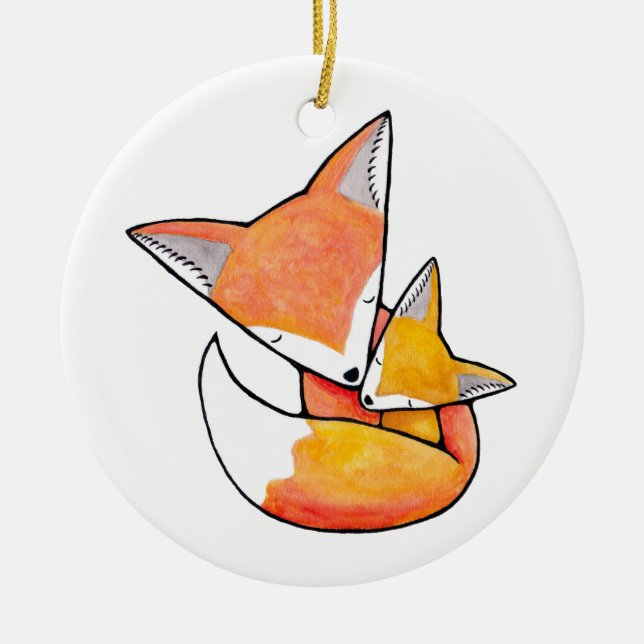 Ornamento De Cerâmica Presente feito sob encomenda do bebê dos primeiros (Frente)